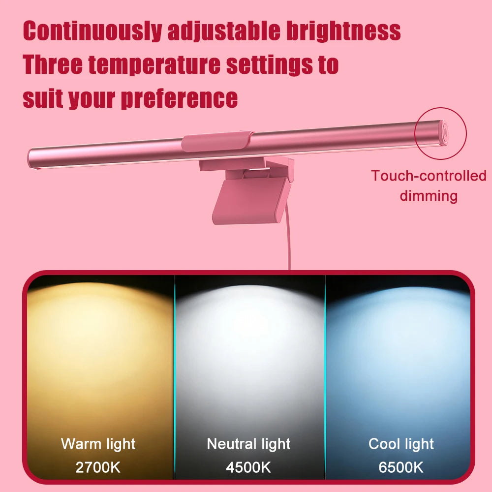 Barre Lumineuse LED pour Moniteur – RGB Dimmable, Télécommande, Gaming