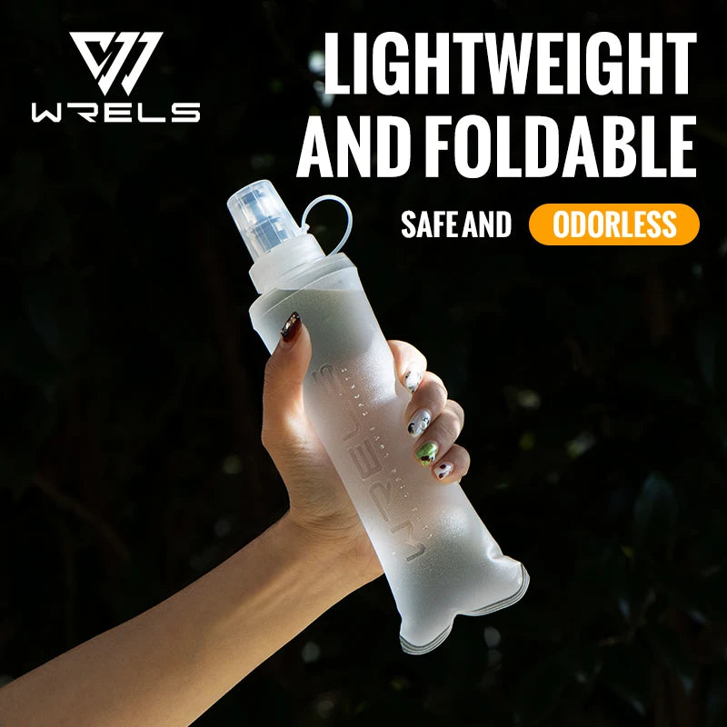 Gourde Souple Pliable WRELS – TPU Sans BPA, Sport Running Camping, 150/250/500ml