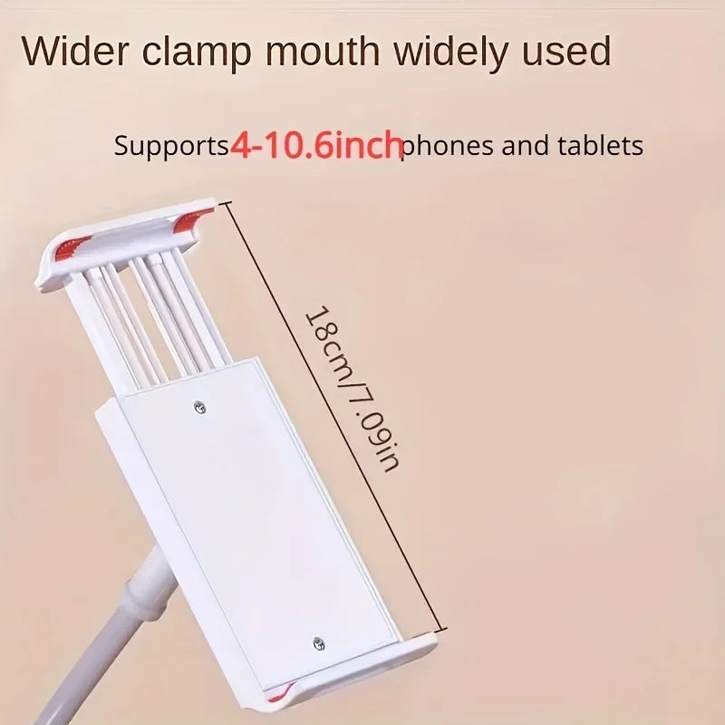 Support Téléphone & Tablette Flexible Bras Articulé – Bureau, Lit & Chevet, Compatible iPad & Smartphone