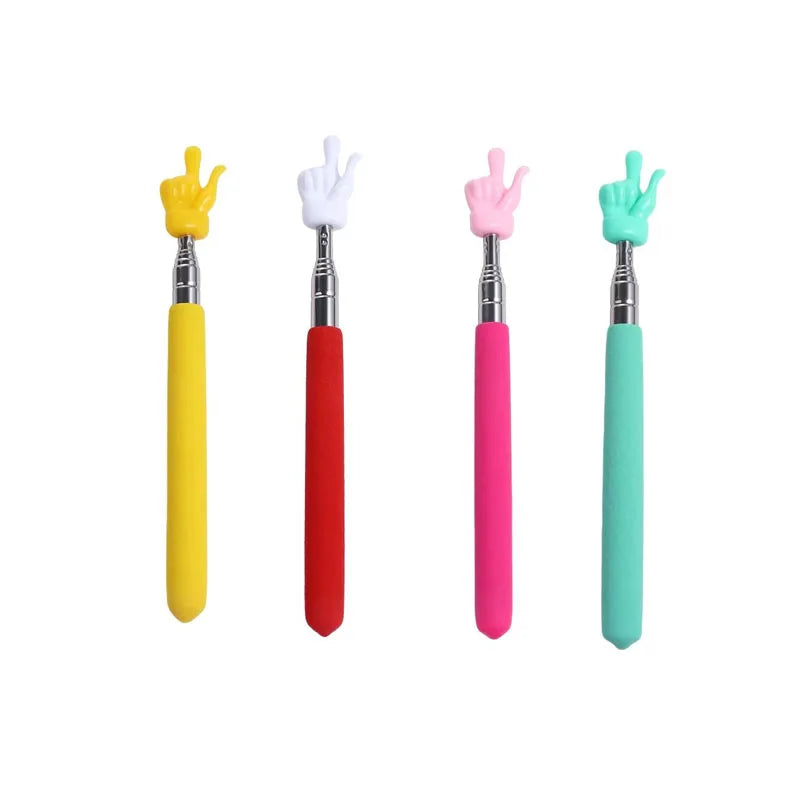 Baguette Télescopique Enseignant – Pointeur Tableau Blanc & TBI, 55 cm, Acier Inox, 8 Coloris ou Lot de 4
