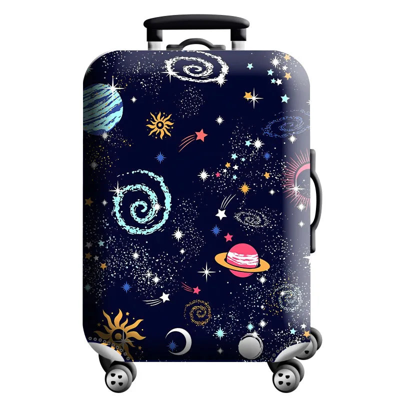 Housse de Protection Valise – Tissu Élastique Lavable, Anti-Rayures, 29 Motifs, Tailles S à XL