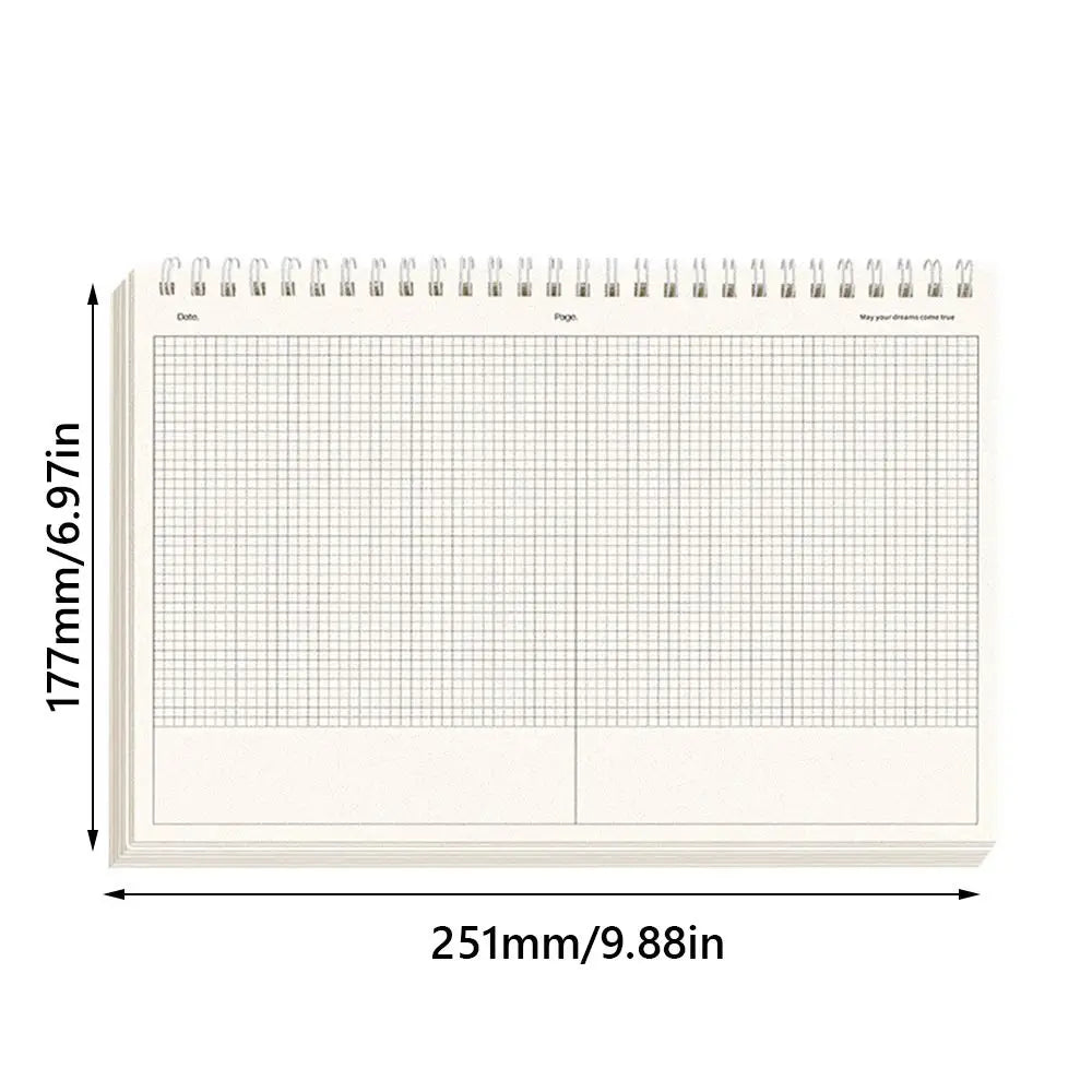 Cahier Spirale B5 Papier Épais – Lignes ou Grille – Multifonction – Étudiants & Bureau