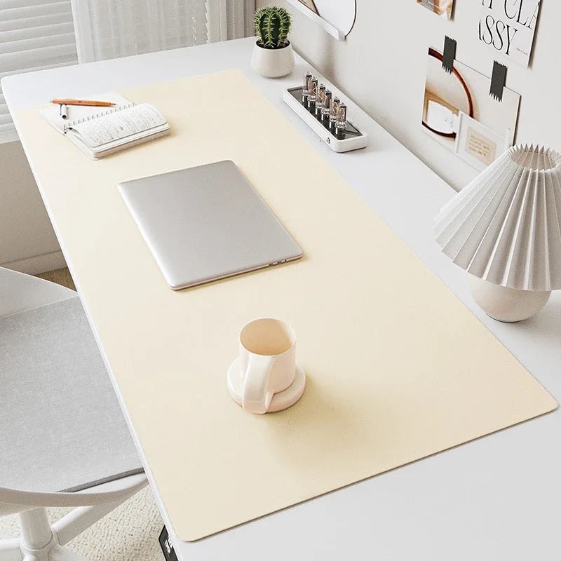 Tapis de Bureau en Cuir PU – Imperméable & Antidérapant – 5 Coloris – 2 Tailles