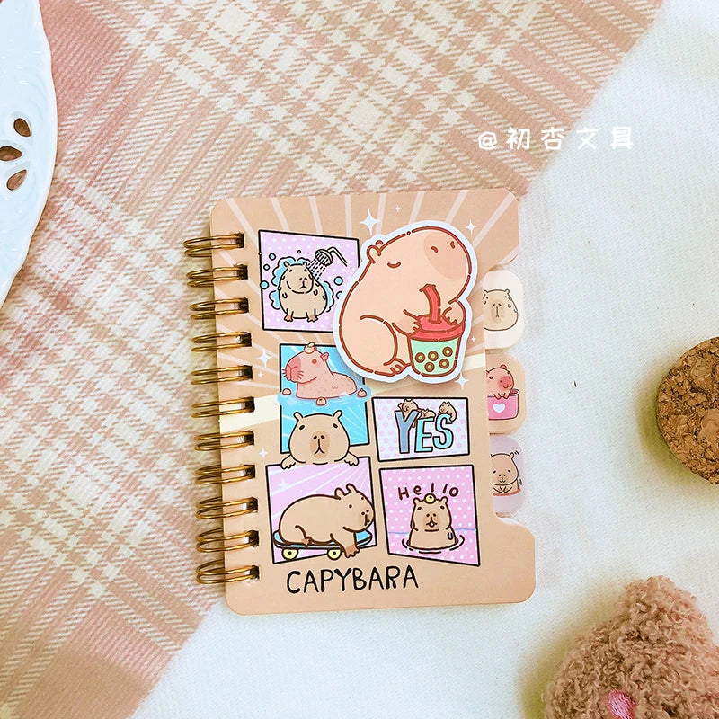 Bloc-notes Kawaii Capybara – Mémo Pad Esthétique, Papier Brouillon, Journal & Agenda