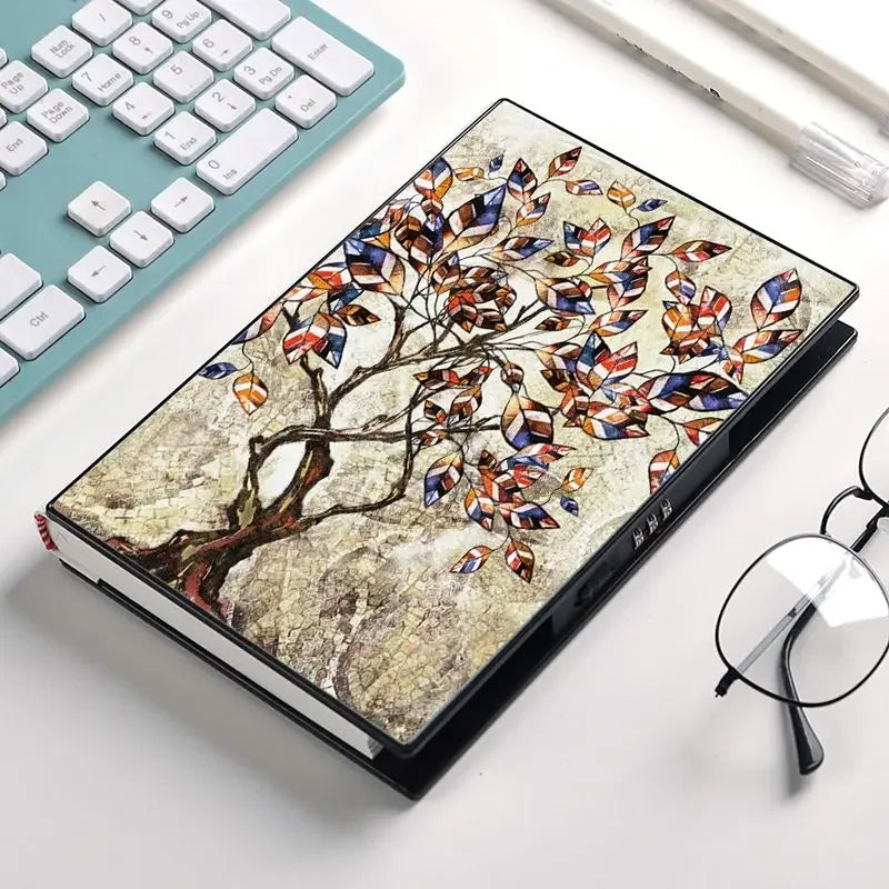 Journal Intime A5 à Serrure – 112 Pages, Couverture PU Souple – 16 Modèles