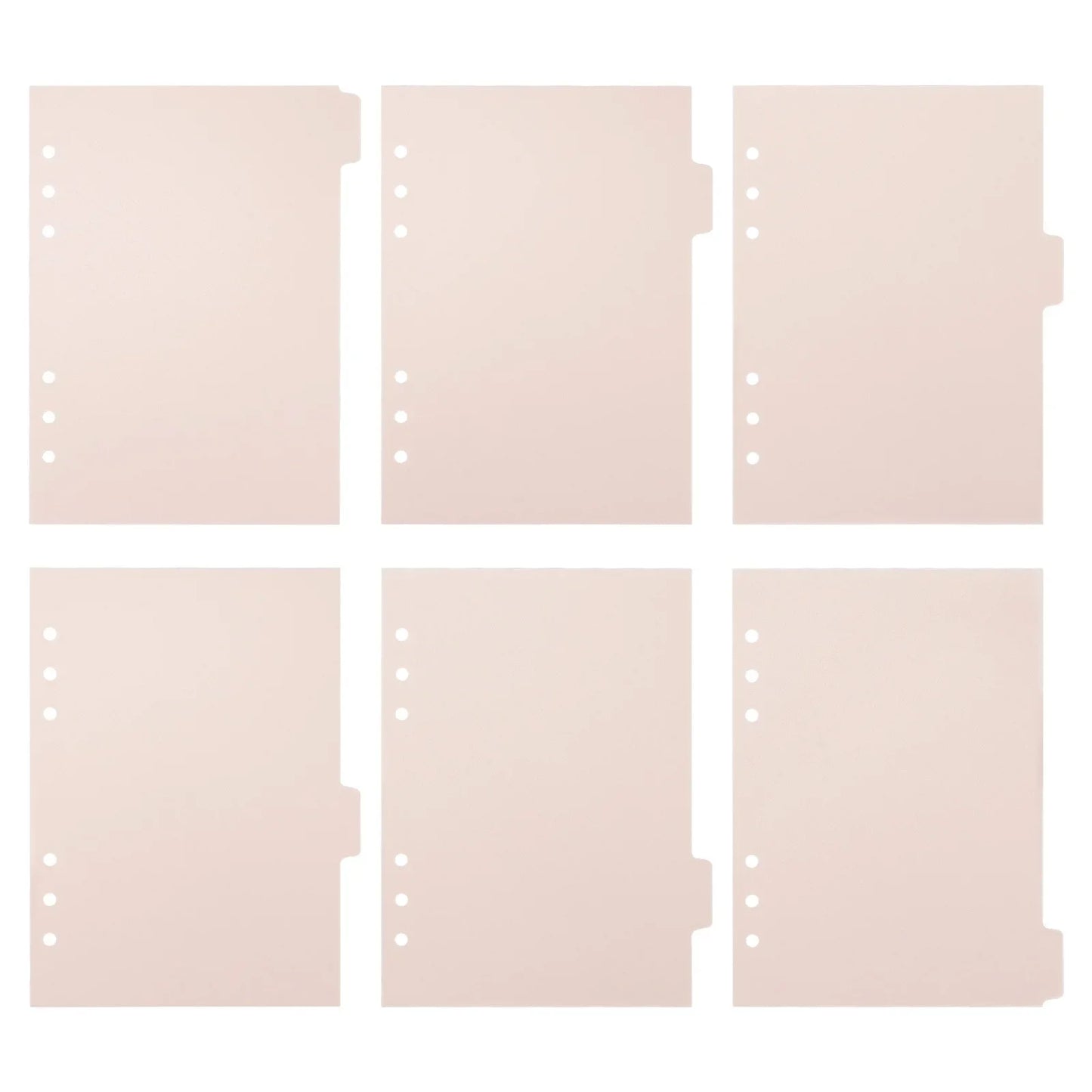 Intercalaires Aquarelle A5/A6 – 6 Trous, Séparateurs Feuilles Mobiles, 23 Motifs