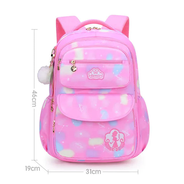 Sac à Dos Scolaire – Grande Capacité, Nylon Léger, Fille & Mixte