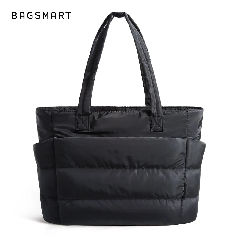 Sac Fourre-Tout BAGSMART Femme – Cabas Matelassé 20L, Travail Voyage École