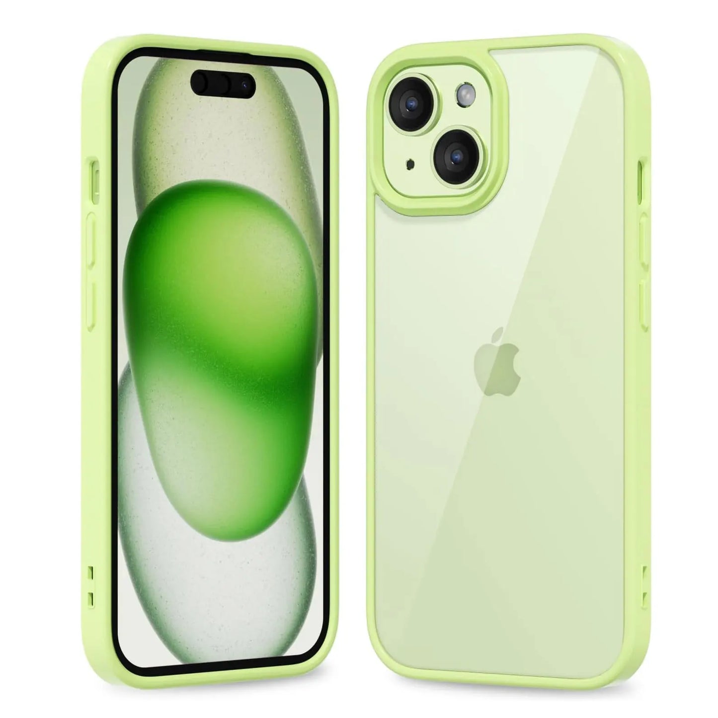 Coque Transparente Antichoc Colorée pour iPhone – Bumper Silicone, Compatible iPhone 11 à 16 Pro Max, 6 Couleurs