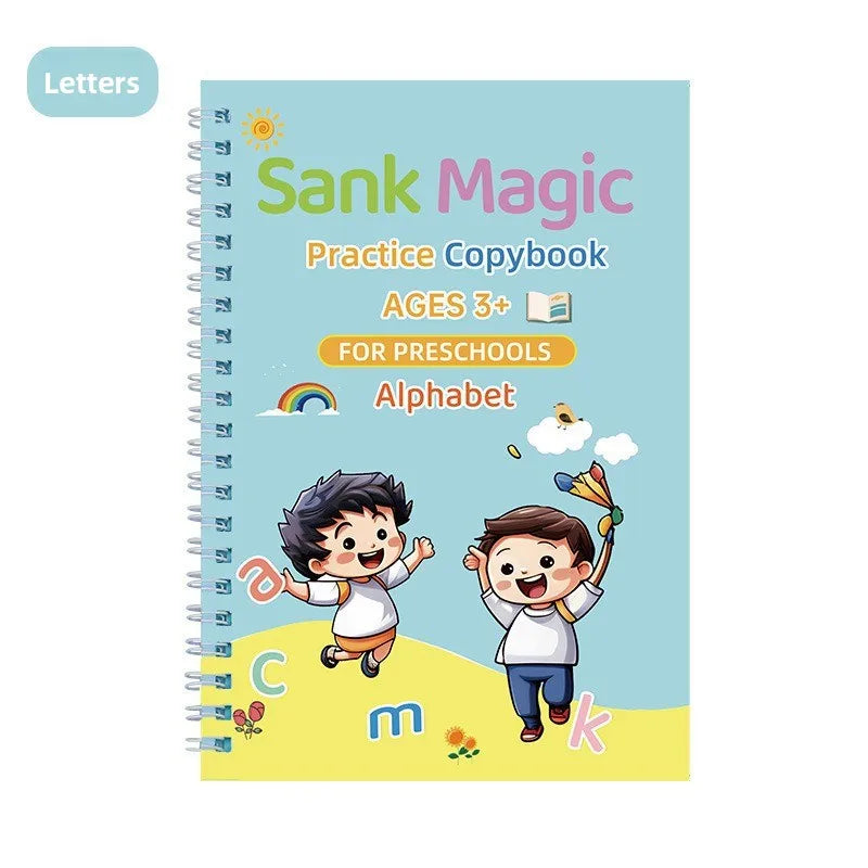 Cahier d’Entraînement Groove Enfants – Écriture, Dessin, Maths & Alphabet – 5 Thèmes