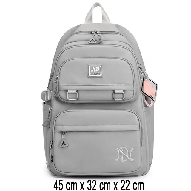 Sac à Dos Scolaire – Grande Capacité, Nylon Léger, Fille & Mixte