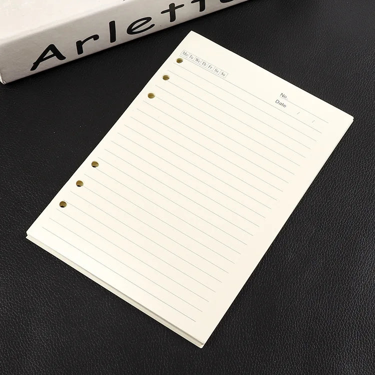 Recharges Feuilles Mobiles pour Classeur – A4, B5, A5, A6, A7 – Ligné, Quadrillé, Vierge & Accessoires