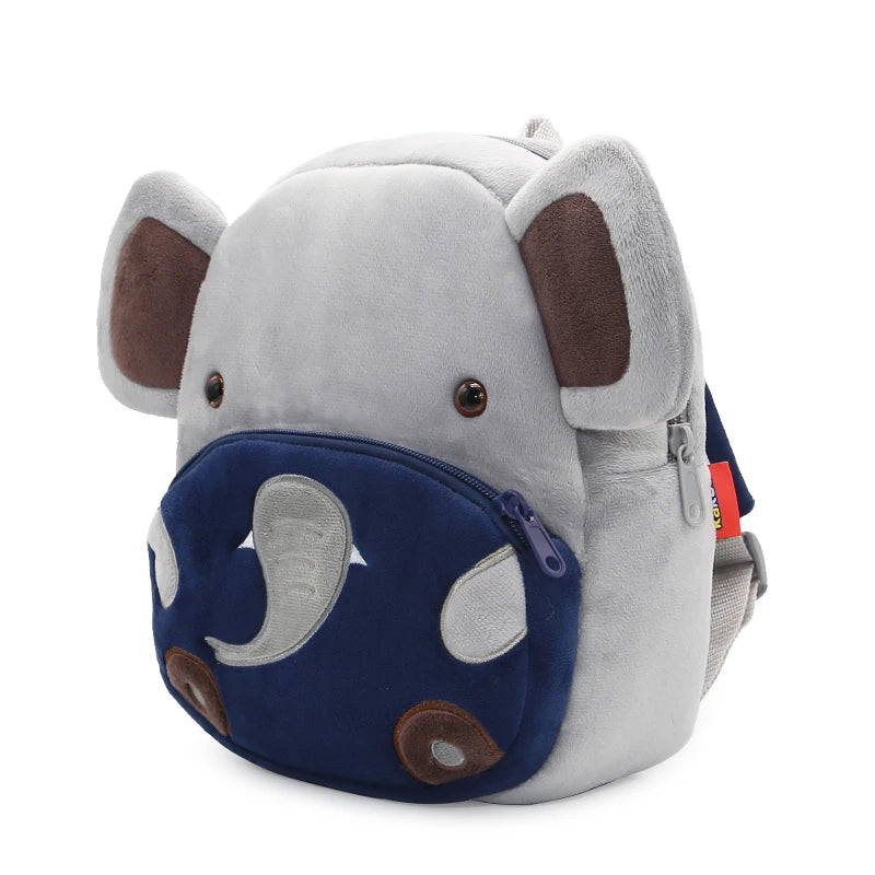 Mini Sac à Dos Éléphant en Peluche – Mixte, Idéal Maternelle & Crèche