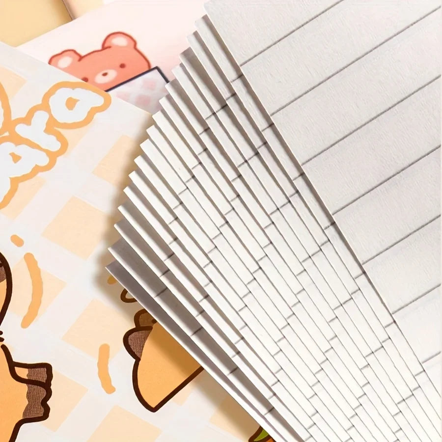 Set 10 Mini Carnets Kawaii Capybara – Pocket Notebook, Journal & Mémo, Coloris Assortis