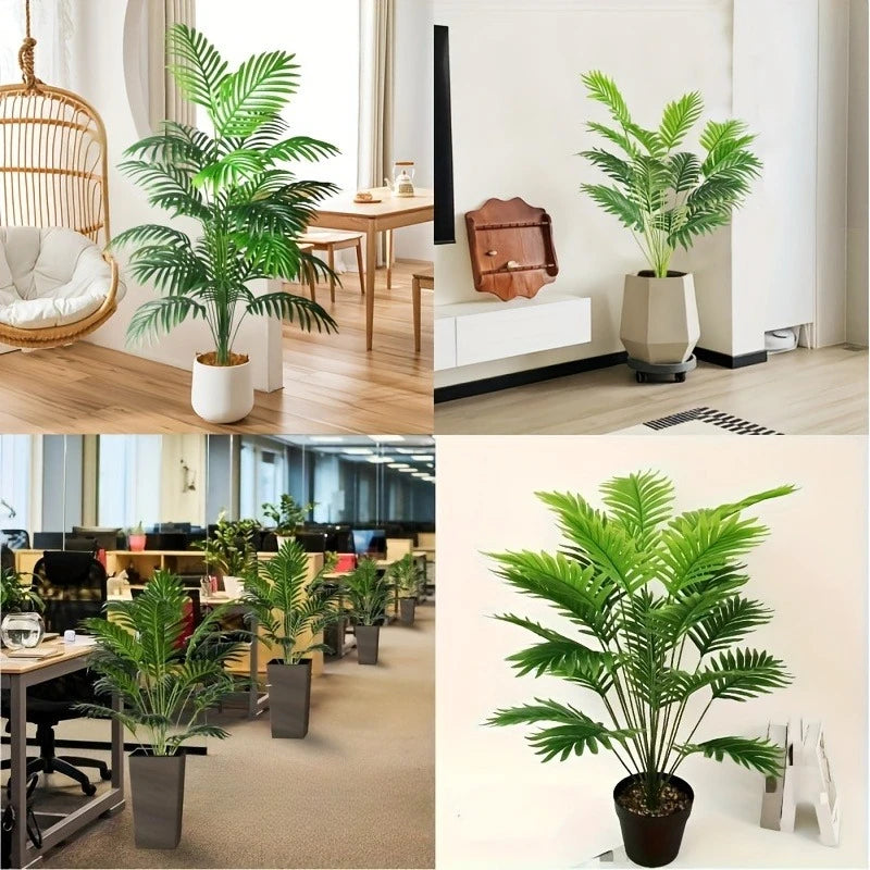 Palmier Artificiel Areca – Plante Plastique Décorative 65 à 90 cm