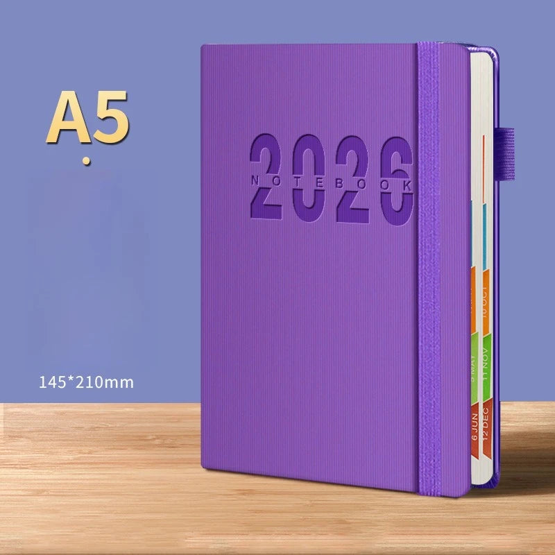 Journal d’Autodiscipline 365 Jours – Agenda Gestion du Temps – 2026 ou 2027 – 5 Coloris