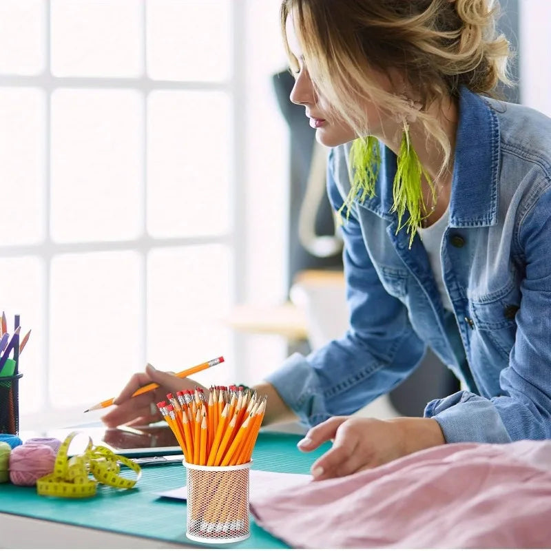 Crayons HB avec Gomme Intégrée – Écriture Fluide – Lot de 5 ou 10 – École & Bureau