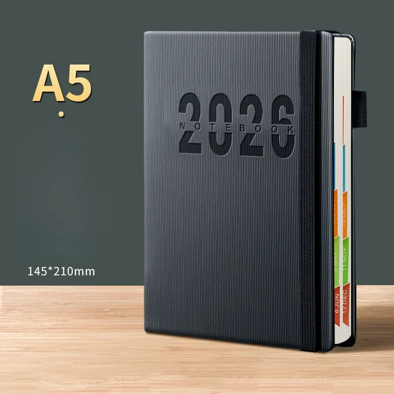 Journal d’Autodiscipline 365 Jours – Agenda Gestion du Temps – 2026 ou 2027 – 5 Coloris