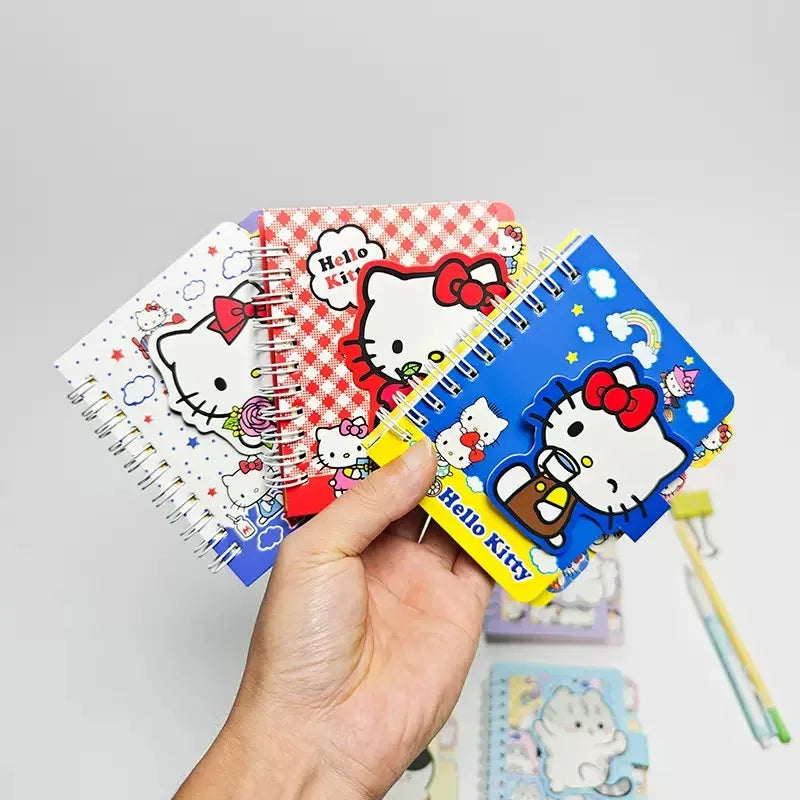 Mini Carnets A7 Hello Kitty – Spirale – Journal & Sketchbook – Set de 1 ou 4 – Sanrio