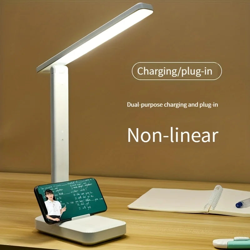 Lampe de Bureau LED Pliable – Protection Oculaire, 3 Niveaux de Luminosité, Interrupteur Tactile