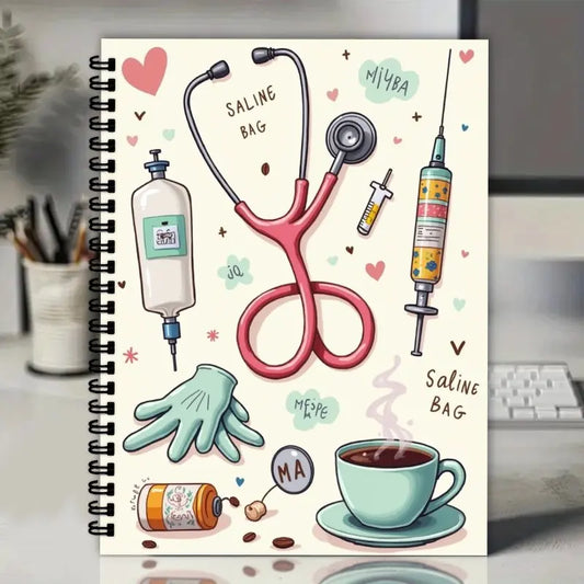 Carnet Spirale Infirmière & Assistante Médicale – Cadeau Kawaii pour Professionnels de Santé