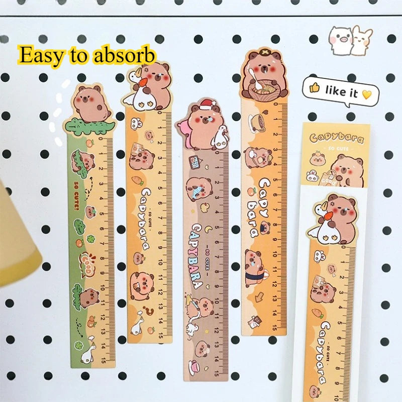 Règle Marque-Page Magnétique Capybara Kawaii – Dessin Créatif, Enfants & École