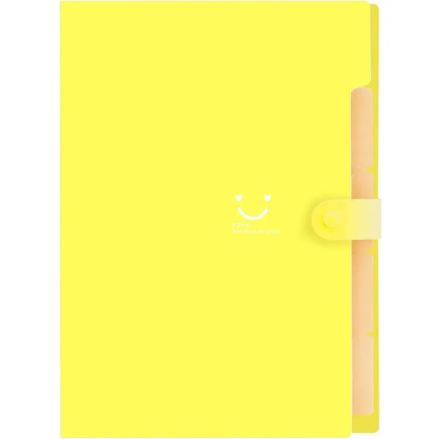 Pochette Document A4 – Bouton-Pression, Organiseur Bureau & École, 14 Coloris