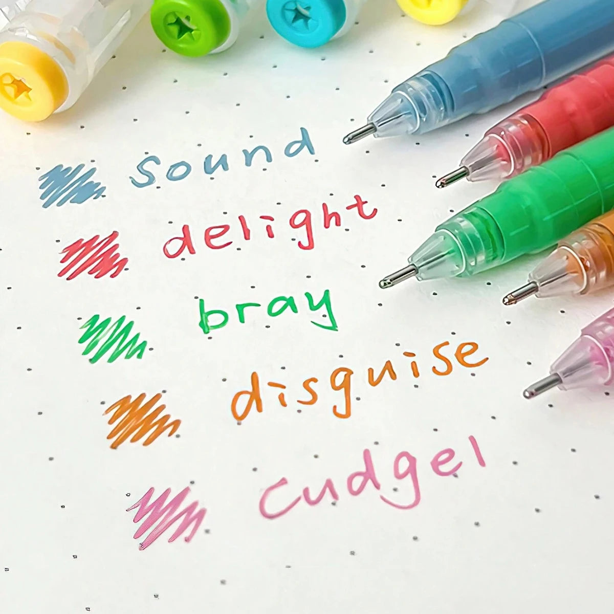 Stylos Gel Languo – Grande Capacité, 0,6 mm, Lot de 6 ou 9, Kawaii Art & Doodle, Papeterie Étudiant