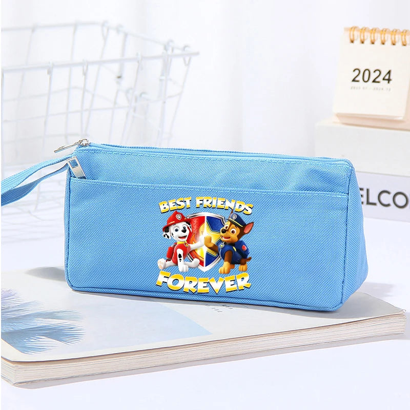 Trousse à Crayons Pat’ Patrouille Grande Capacité – Tissu Oxford – Cadeau Élève