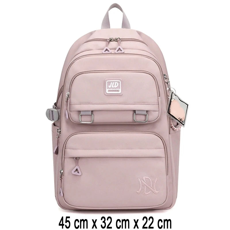 Sac à Dos Scolaire – Grande Capacité, Nylon Léger, Fille & Mixte