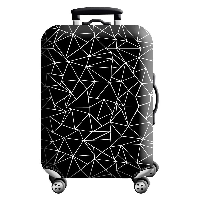 Housse de Protection Valise – Tissu Élastique Lavable, Anti-Rayures, 29 Motifs, Tailles S à XL