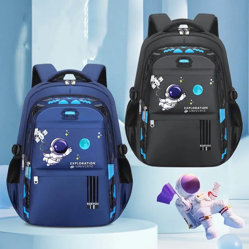 Cartable Garçon Astronaute – Protection Dorsale, Imperméable, Grande Capacité, 5-8 Ans