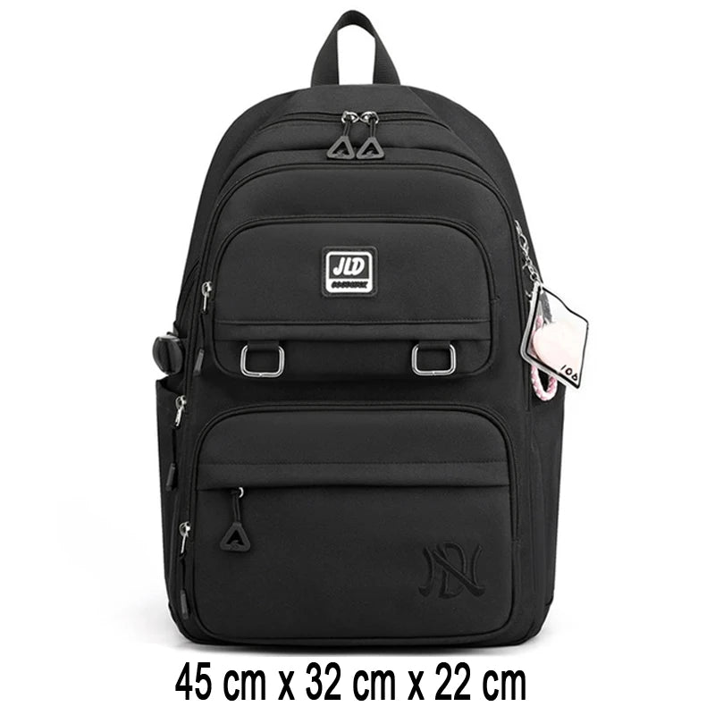 Sac à Dos Scolaire – Grande Capacité, Nylon Léger, Fille & Mixte
