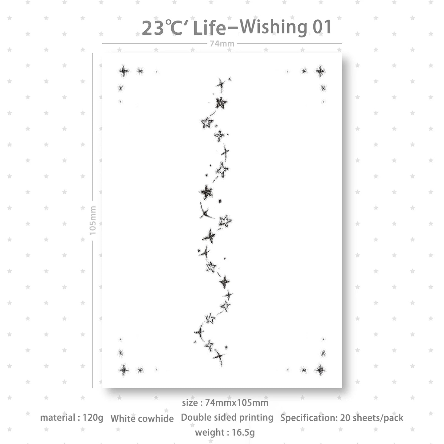 Papier à Lettres – Motifs Charmants Assortis pour Écriture Créative & Décoration, 10 Designs