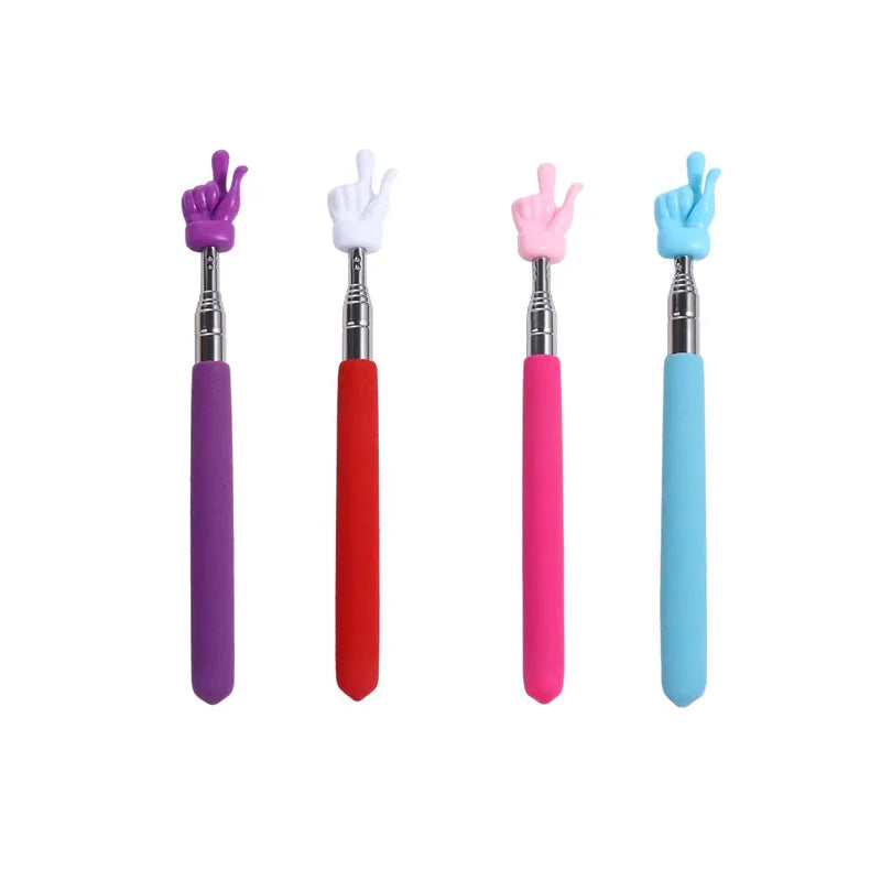 Baguette Télescopique Enseignant – Pointeur Tableau Blanc & TBI, 55 cm, Acier Inox, 8 Coloris ou Lot de 4