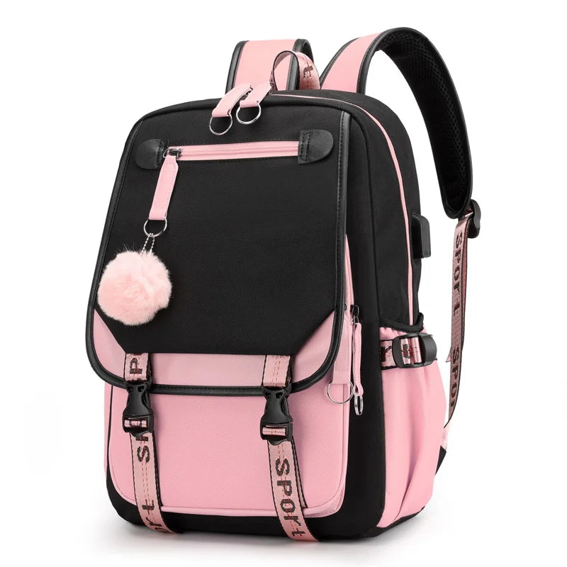 Sac à Dos Harajuku – Nylon, Grande Capacité, École & Voyage, 6 Coloris