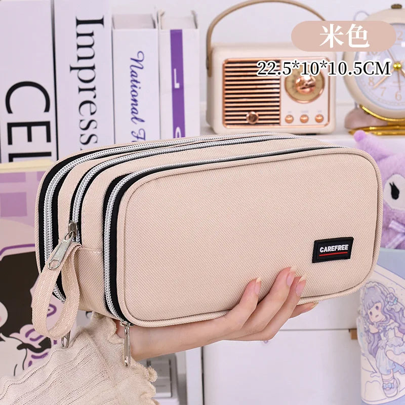 Trousse Scolaire Grande Capacité – Organisateur de Papeterie, 5 Coloris