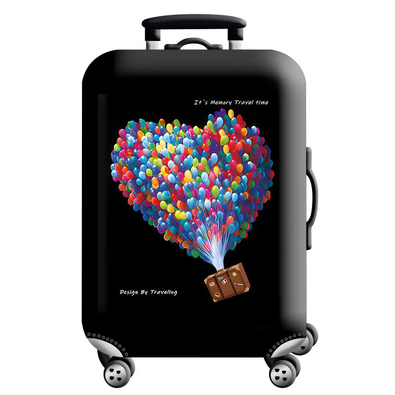 Housse de Protection Valise – Tissu Élastique Lavable, Anti-Rayures, 29 Motifs, Tailles S à XL