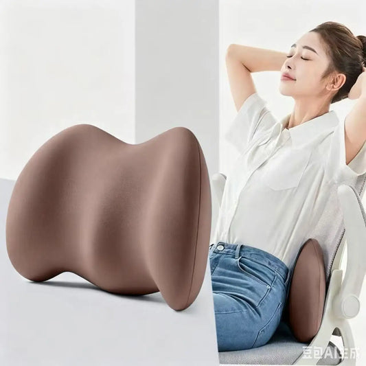 Coussin Lombaire en Mousse à Mémoire de Forme – 40x40cm, Confort Bureau & Maison, 5 Couleurs