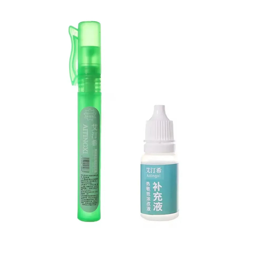 Stylo Spray Effaceur de Données Confidentielles – Protection Vie Privée, Papier Thermique, Portable