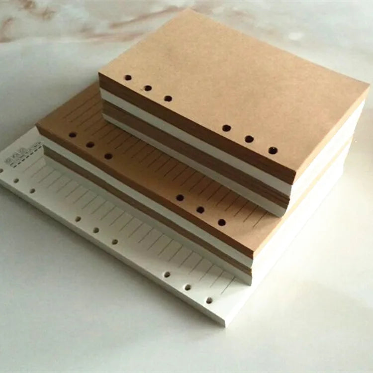 Recharges Feuilles Mobiles pour Classeur – A4, B5, A5, A6, A7 – Ligné, Quadrillé, Vierge & Accessoires