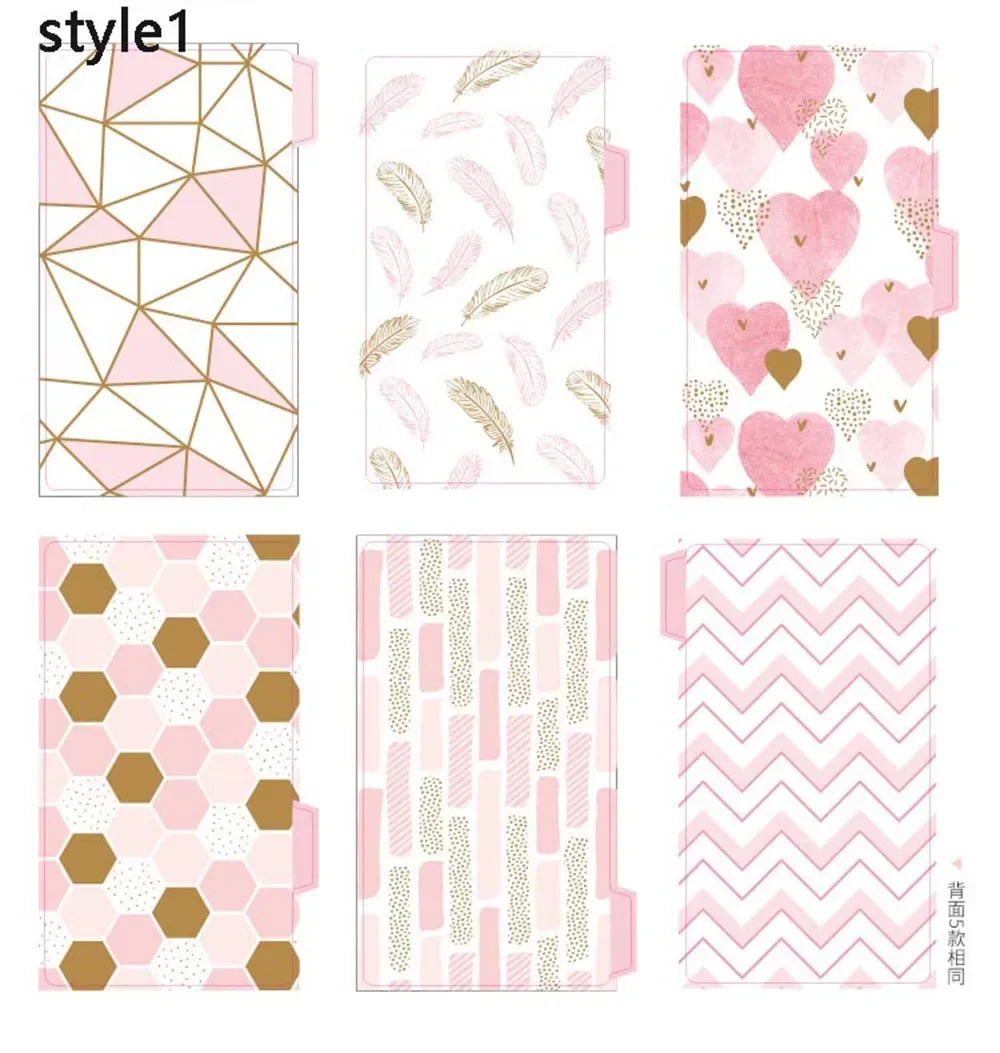 Intercalaires Aquarelle A5/A6 – 6 Trous, Séparateurs Feuilles Mobiles, 23 Motifs