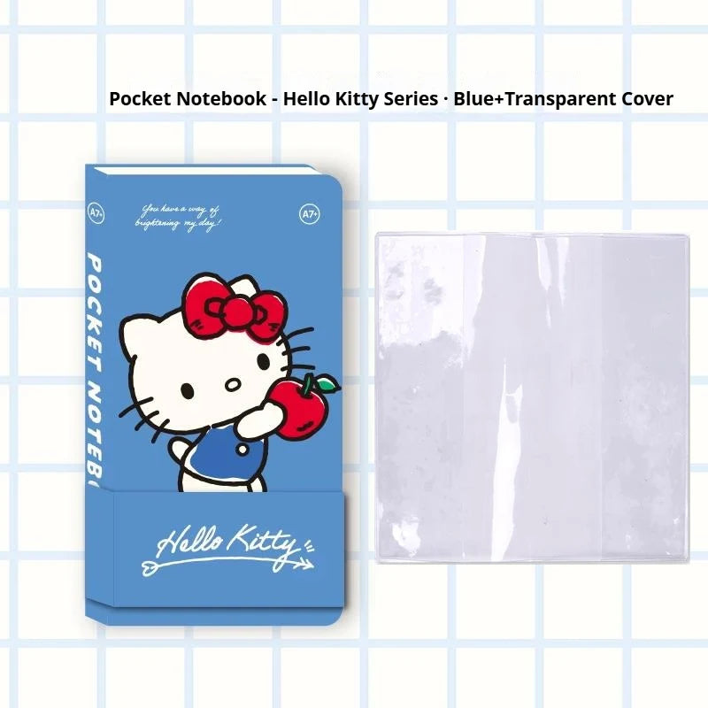 Carnet Pocket A7 Kinbor x Sanrio – Hello Kitty & BB Series, Quadrillé/Vierge, Journal Portable