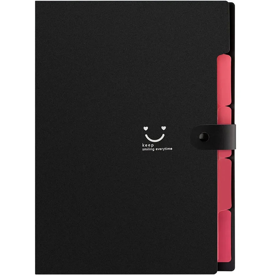 Pochette Document A4 – Bouton-Pression, Organiseur Bureau & École, 14 Coloris