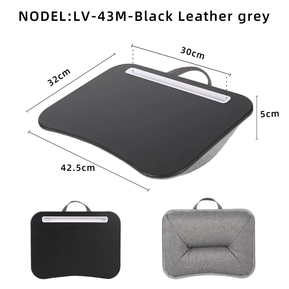 Bureau Laptop Coussin MUMUCC – Table Portable Multifonction, Tapis Souris, Mousse, Plusieurs Coloris
