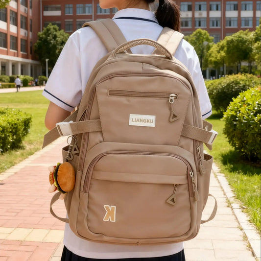 Sac à Dos Grande Capacité – Poche Laptop, Style Instagram, Lycée & Fac, 3 Coloris