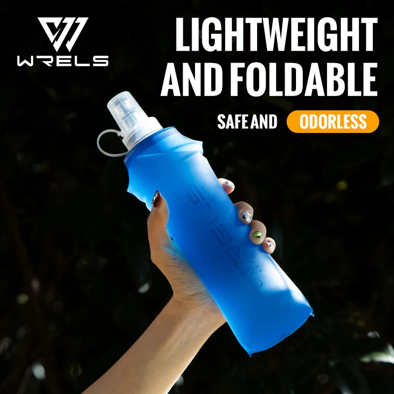 Gourde Souple Pliable WRELS – TPU Sans BPA, Sport Running Camping, 150/250/500ml