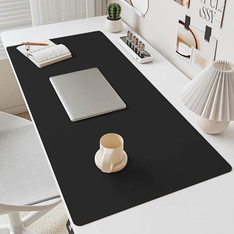 Tapis de Bureau en Cuir PU – Imperméable & Antidérapant – 5 Coloris – 2 Tailles