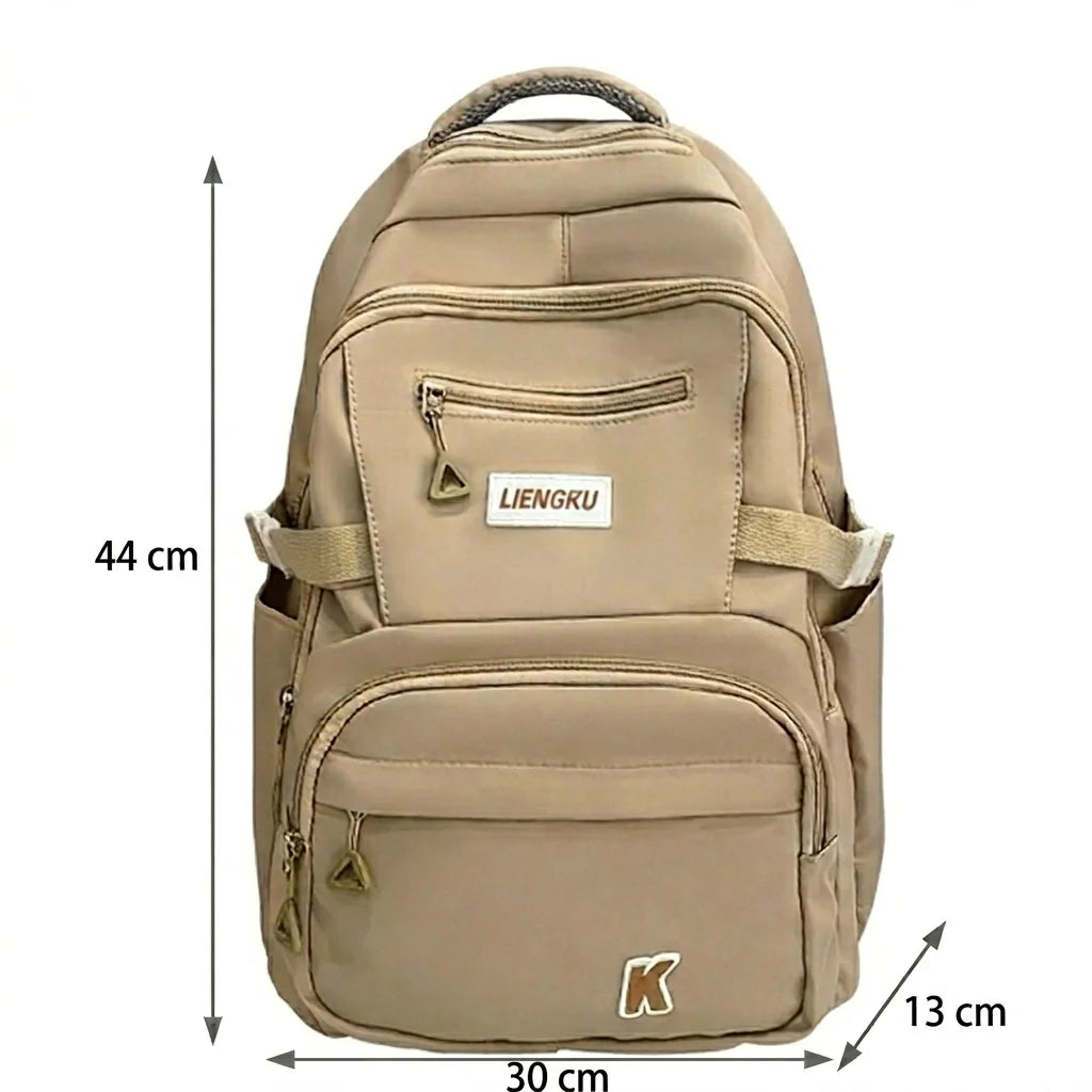 Sac à Dos Grande Capacité – Poche Laptop, Style Instagram, Lycée & Fac, 3 Coloris