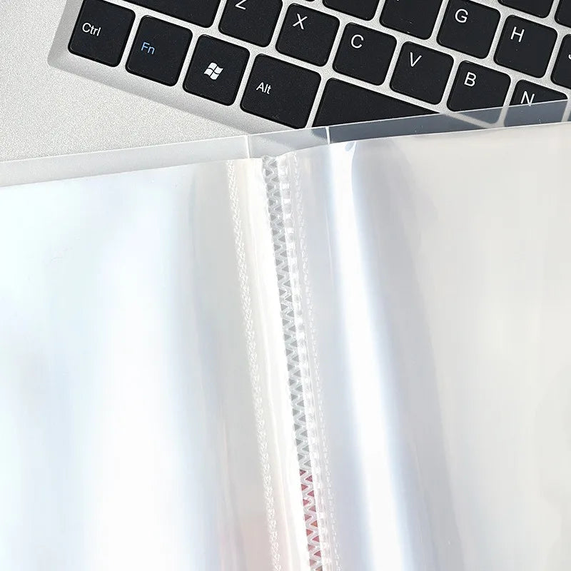 Pochette Organiseur Transparente – Cartes, Tickets, Mémos & Stickers, Grande Capacité